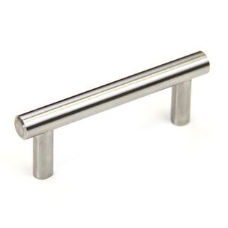 Stainless Steel 4 inch Cabinet Bar Pull Handles (case Of 25) (100 percent stainless steelFinish Brushed nickelOverall length 4 inches (100mm)Hole to hole spacing 3 inches (75mm)Projection 1.6 inchesDiameter 0.5 inchModel 12SL0004S)