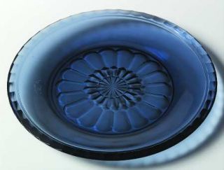 Fostoria Virginia Dark Blue Luncheon Plate   Stem #2977,Dark Blue,Heavy Pressed