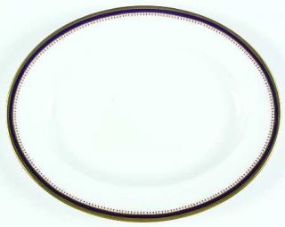 Spode Knightsbridge Cobalt Blue 15 Oval Serving Platter, Fine China Dinnerware