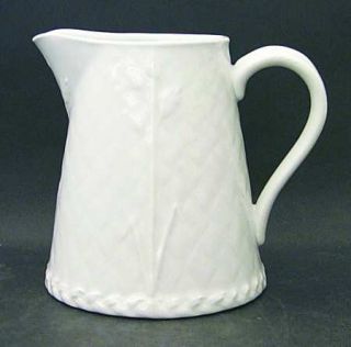 Royal Worcester Gourmet (Embossed) 32 Oz Pitcher, Fine China Dinnerware   All Wh