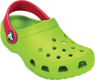 Childrens Crocs Kids Classic   Volt Green/Raspberry Casual Shoes