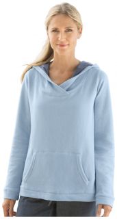 Chambray lined French Terry Hooded Sweatshirt