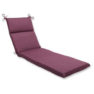 Pillow Perfect Outdoor Purple Chaise Lounge Cushion (PurpleClosure Sewn Seam ClosureUV Protection Yes Weather Resistant Yes Care instructions Spot Clean or Hand Wash Fabric with Mild Detergent. Dimensions (Seat Portion) 44 inch Length x 21 inch Width