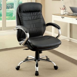 Hokku Designs Alexander High Back Leatherette Office Chair with Arms IDF FC607