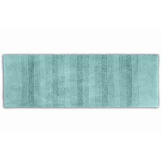 Westport Stripe Sea Glass Washable Bath Runner