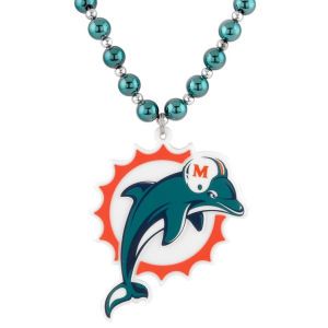 Miami Dolphins Team Beans Team Logo Beads