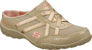 Womens Skechers Relaxed Fit Breathe Easy Go Getter   Natural/Coral Casual Shoes