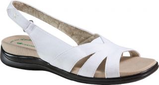 Womens Grasshoppers Lillie Sandal   White Canvas Casual Shoes