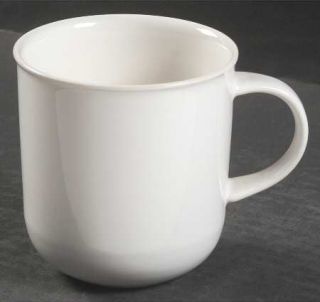 Nancy Calhoun Solid Color White Mug, Fine China Dinnerware   All White, Stonewar