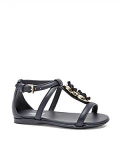 Gucci Infants & Toddlers Leather Chain Sandals   Navy