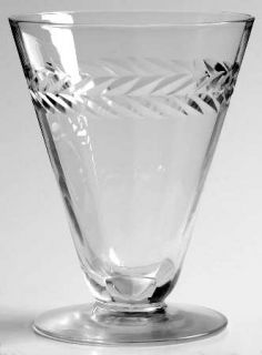 Seneca Laurel Wreath Juice Glass   Stem #8000, Cut #121