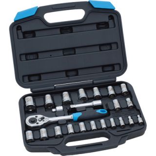 Channellock Uni Fit Socket Set   24 Pc, 3/8in. and 1/4in. Drives, SAE and