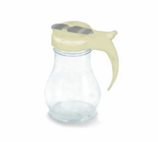 Vollrath 10 oz Syrup Server   Almond Plastic Cap, Poly, Clear