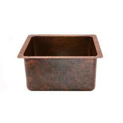 Rectangular Gourmet Oil Rubbed Bronze Copper Drop in Bar Sink (3.5 inches (Drain Sold Separately) Suggested Drain Models D 130ORB, D 132ORB (not included)Model number BREC16DB )