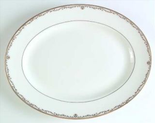 Lenox China Coronet Gold 13 Oval Serving Platter, Fine China Dinnerware   Class