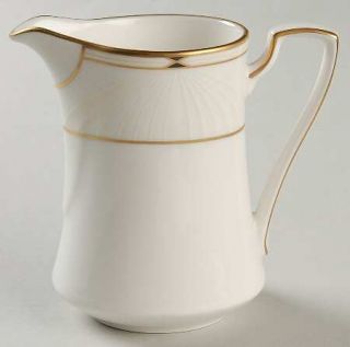 Noritake Cecile Creamer, Fine China Dinnerware   Traditions 2000,Peach,Gray,Blac