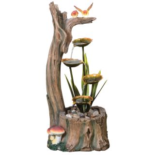 Woodland Home Led Self Contained Resin stone Fountain