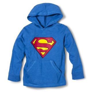 Superman Infant Toddler Boys Hooded Long Sleeve Tee   Blue 12 M