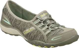 Womens Skechers Relaxed Fit Breathe Easy Good Life   Gray/Blue Casual Shoes