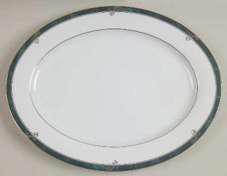 Nikko Forest Glen 14 Oval Serving Platter, Fine China Dinnerware   Fine China,G