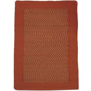 Donegal Indoor/ Outdoor Barn Red Braided Rug (5 X 8)