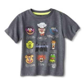 Disney The Muppets Infant Toddler Boys Short Sleeve Tee   Charcoal Heather 2T
