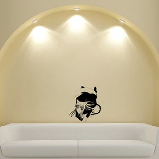 Japanese Manga Girl Cat Ears Vinyl Wall Sticker (Glossy blackEasy to applyInstructions includedDimensions 25 inches wide x 35 inches long )