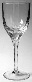 American Cut Erica Clear Wine Glass   Clear Plain Bowl,Frosted Leaves On Stem