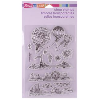 Stampendous Perfectly Clear Stamps 4x6in Sheet hot Air Scapes