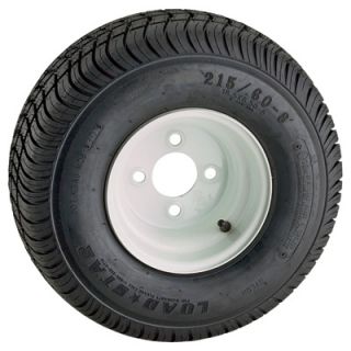 4 Hole High Speed Standard Rim Design Trailer Tire Assembly   215/60 8