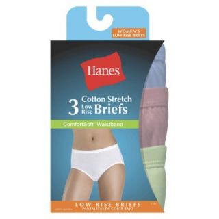 Hanes Womens Premium 3 Pack Cotton Stretch Brief ET39AS   Assorted