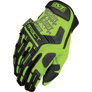 Mechanix Wear Safety M Pact Gloves   High Visibility Yellow, 2XL, Model# SMP 91 