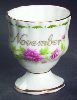 Royal Albert Flower Of The Month (Newer, Montrose) Single Egg Cup, Fine China Di
