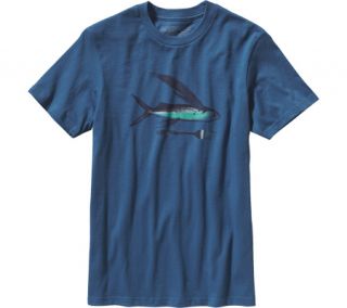 Mens Patagonia Flying Fish OG T Shirt   Glass Blue Graphic T Shirts