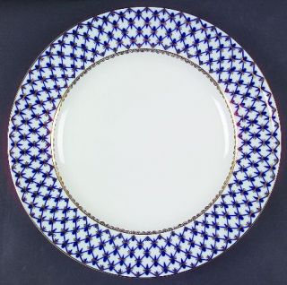 Lomonosov Cobalt Net 12 Chop Plate/Round Platter, Fine China Dinnerware   Cobal