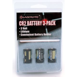 Laserlyte 3 volt Batteries (pack Of 3) (Black )