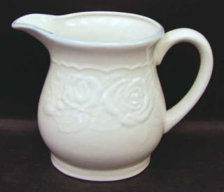 Tabletops Unlimited Victorian Rose 32 Oz Pitcher, Fine China Dinnerware   Emboss