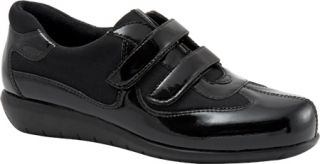 Womens SoftWalk Montreal   Black Patent Leather/Stretch Casual Shoes
