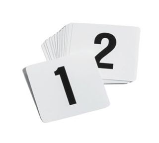 Tablecraft 4 in Plastic Number Card Signs, 1 50