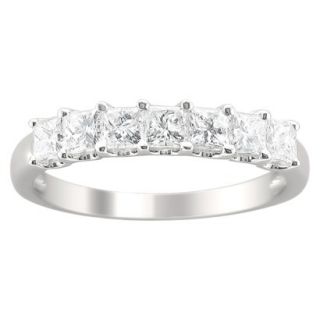 1 CT.T.W. Diamond Band Ring in 14K White Gold   Size 7.5