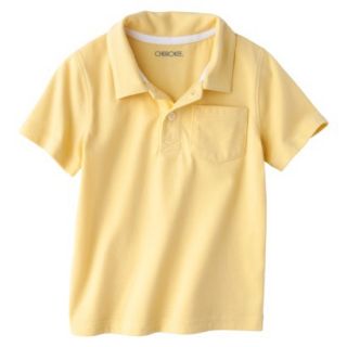 Cherokee Infant Toddler Boys Short Sleeve Polo Shirt   Yellow 5T