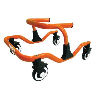 Tyke Trekker Gait Trainer (AluminumAdjustable height 15.5 18.5 inchesOverall dimensions 22.5 inches wide x 32 inches longWidth between handlebars 12.5 inches Weight capacity 75 poundsModel TK 1000Note This product will be shipped using Threshold del