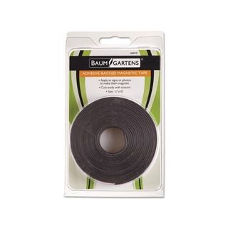 Black Adhesive backed Magnetic Tape Roll (0.5 inch X 10 Feet) (BlackSize 0.5 inch wide x 10 foot rollQuantity One (1) Model BAU66010 0.5 inch wide x 10 foot rollQuantity One (1) Model BAU66010 )