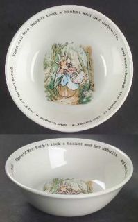 Wedgwood Peter Rabbit Coupe Cereal Bowl, Fine China Dinnerware   Beatrix Potter,