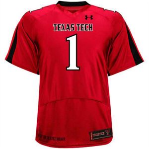 Texas Tech Red Raiders TTU #1 Under Armour NCAA Replica Football Jersey