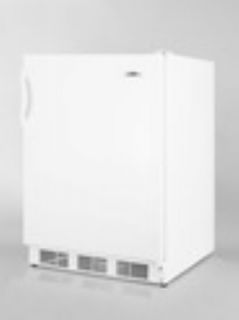 Summit Refrigeration Undercounter Freezer w/ 1 Section, Door Storage & Manual Defrost, White, 4 cu ft, ADA