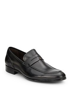 Leather Loafers   Black