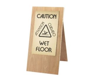 Cal Mil Westport Wet Floor Sign   Wood, Natural