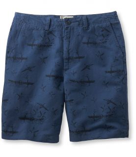 Summer Shorts, Cotton/Linen Print