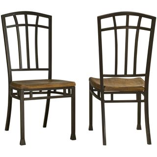 Oak Hill Distressed Oak Dining Chairs (set Of 2)